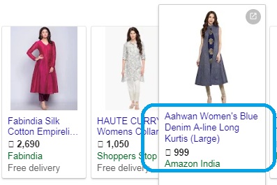 Google Shopping Product title
